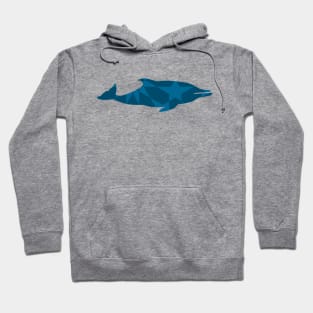 Dolphin Silhouette with Pattern Hoodie